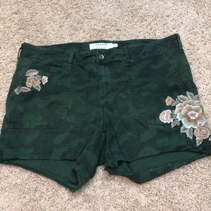 Torrid Camo Flower Shorts